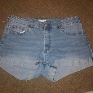 Denim shorts